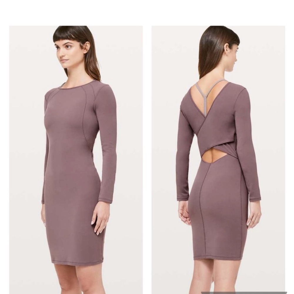 Lululemon midi dress, size 4. Work once. In perfect condition.